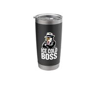 Ice Cold Boss Penguin Mafia Funny Humor Stainless Steel Insulated Tumbler
