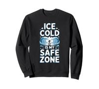 Ice Cold Is My Safe Zone Winter Surfer Sweatshirt