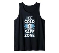 Ice Cold is My Safe Zone Winter Surfer Tank Top