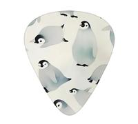 Ice Cold Penguin Acoustic GuitarGuitar Picks 12 Pcs, Electric Guitar Essential Thick And Thin Guitar Plectrums Students 0.46 0.96 0.71 Mm