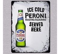 Ice Cold Peroni Beer Tin Sign Metal Sign Metal Poster Metal Decor Metal Painting Wall Sticker Vintage TIN SIGN 7.8 * 11.8 inch(L * W)