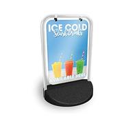 Ice Cold Slush Drinks Eco Swinger Pavement Sign MEGA Listing Outdoor Street Advertising Display…
