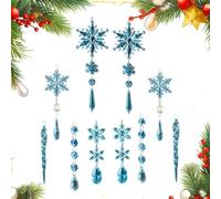 Ice Cone Decorations For The Christmas Tree,10 Piece Shatterproof | Decorative Holidays Hanging Ice Cone Tree Pendant - For Window Door Bedroom Garden Garden Party Indoors And Outdoors