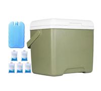 Ice Cooler,with Handle 13.8 L Large Leakproof Refrigerator - Portable Hard Sided Coolers,for Beverages Food Camping Picnic Hiking Beach Travel Tailgating Road Trips