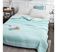 Ice Cooling Calming Blanket, Comfy Sleepers Cooling Blankets for Hot Sleepers Ultra-Soft Breathable Lightweight Summer Quilt (Green,King)