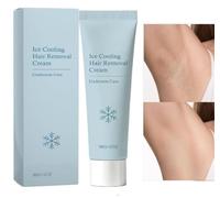 Ice Cooling Hair Removal Cream,Refreshing Painless Removal,30g (Blue-1Pcs) | Gentle Painless Hair Remover Cream for Sensitive Skin, Plant-Infused Depilatory Cream with Shea Butter, Smooth, Hydrated Skin