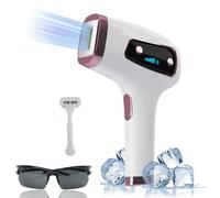 Ice-Cooling IPL Laser Hair Removal Device for Painless Hair Removal,Epilatorfor for Women with 18J Energy,5 Energy Levels&2 Flash Modes,Facial Hair Remover Device for Armpits,Legs,Bikini Zone