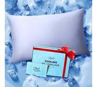 Ice Cooling Pillowcase for Hot Sleepers, Instantly Cool, Stays Cold All Night, Softer Than Silk Pillow Cases, Pillow Covers with Invisible Zipper, Gift for Men & Women - Standard Size, Purple (1 Pack)