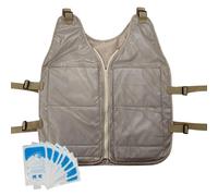 Ice Cooling Vest, Cooling Ice Jacket, Ice Jacket Vest for Cooling Experience - Adjustable Summer Cooling Vest, Cooling Coat for Work, Running, Gardening, Cooking, Cycling, a, 10XL