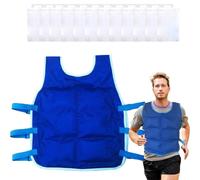 Ice Cooling Vest For Men Women, Cool Cold Vest,Lightweight Sweat Absorbent Cool Vest Adult Cooling Vest, Ice Pack Vest For Outdoor Hiking Riding Fishing Reusable Adjustable Cold Vest For Hot Weather