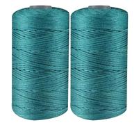 Ice Cotton Yarn Macrame Cord Summer Art Yarn Cord Set of 2 Knitting Macrame Crochet Summer Hat Yarn Nylon Crochet Cord Hand Knitting Yarn Beach Bag Yarn Shoes Wall Hanging Macrame Knitting Yarn String
