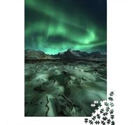 Ice Cracking Adult Jigsaw Puzzle, 1000 Pieces, 70x50cm/1000pcs, for Quiet Focus at Your Own Pace; White Cardboard with Reduced Dust