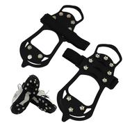 Ice Crampons, 1 Pair of Adjustable Non-Slip Grips, Crampons for Hiking Boots with Ice and Snow Sockets | for Winter Adventure Outdoor Work Running Commuting Shopping