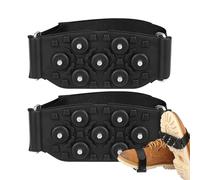 Ice Crampons - 7 Steel Studs with Adjustable Strap | Hiking Traction Studs | For Winter Mountaineering Hiking Mountaineering Outdoor Sports Running And Runner
