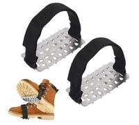 Ice Crampons | Deep Traction Stainless Steel Footwear - Ice Walking Stick Crampons - for Men Women Young Adults Hiking Mountaineering