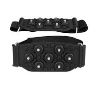 Ice Crampons - Heavy Duty 107g Traction Cleats, Adjustable Harness with Secure Fit, Studded Tips for All Terrain Non-Slip Design and Quick Wear Caten