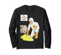 Ice Cream 5 Second Rule Vintage Retro Radioactive Lab Nerd Long Sleeve T-Shirt