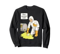Ice Cream 5 Second Rule Vintage Retro Radioactive Lab Nerd Sweatshirt