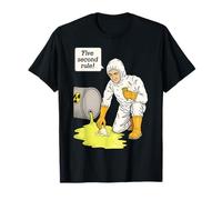 Ice Cream 5 Second Rule Vintage Retro Radioactive Lab Nerd T-Shirt