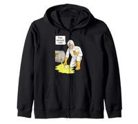 Ice Cream 5 Second Rule Vintage Retro Radioactive Lab Nerd Zip Hoodie