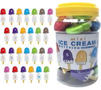Ice Cream Alphabet Matching Set - Montessori Toys for 3 4 5 Year Olds, Educational Letter Recognition & Color Sorting Game, Preschool Learning Activities, Toddler Word Building & Fine Motor Skills Gif