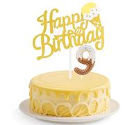 Ice Cream Birthday Candles Set,Colorful Number 9 Candle for Cake,9th Birthday Decorations for Boys,Ice Cream Cupcake Toppers Sweet Cake Decorations for Boys Girls Birthday,Sweet Themed Party Supplies