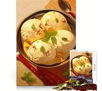 Ice Cream Bowl with Basil And Spoon Jigsaw Puzzle for Teenagers 1000 Pieces Improve Memory Pleasant Downtime Laser Cut Bday Surprise size 38x52cm
