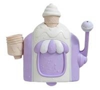 Ice Cream Bubble Bath Toy, Cute Bubble Pretend Cake Play Set with Rich Foam,Bath Bubbl-e Machine for Toddlers 3-4 Years, with Powerful Suction Not Fall for Boys Girls (Purple with box)
