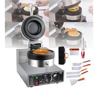 Ice Cream Burger Machine, 1200W Commercial Hamburger Press, Non-Stick Electric Sandwich Maker, Adjustable Temperature 50-300°C for Kitchen and Party Use