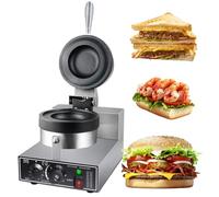 Ice Cream Burger Maker, Electric Press Ufo Burger Machine, Stainless Steel Ufo Burger Maker, 50-300℃ Non-stick Pan, for Waffles, Paninis Household or Commercial