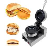 Ice Cream Burger Maker, Hamburger Waffle Maker Sandwich Press Filling Machine UFO Burger Maker 50°C - 300°C Temperature Control Dual sided Heating 0-5 Minutes Time Setting For Commercial Home Use