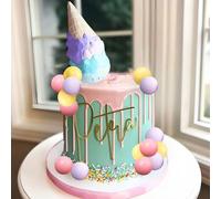 Ice Cream Cake Topper Candy Cake Toppers Candyland Cake Topper with Ice Cream for Sweet Theme Birthday Baby Shower Bridal Shower Party Supplies