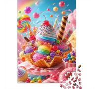 Ice Cream Candy Dessert 1000 Piece Mini Jigsaw Puzzle For Adults Gift Idea