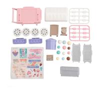 Ice Cream Cart Toys Soft Light Battery Powered Sliding Wheels Interactive Education Learn Ice Cream Shop Playset for Kids