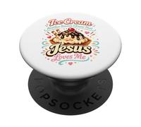 Ice Cream Christian Jesus Ice Cream Another Reason I Know PopSockets Adhesive PopGrip
