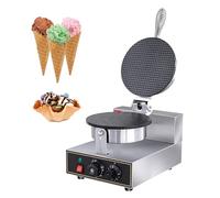 Ice Cream Cone Commercial Maker, 1200W Non-Stick Maker Machine, Electric Crispy Egg Roll Iron Maker for Restaurant Home Party, Food Stand, Time & Temp Control