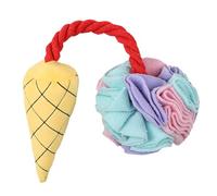 Ice Cream Cone Dog Toy, Squeaky Dog Chew Toy, Colorful Interactive Chew Toy | Fun Food Plush Toy, Portable Pet Supplies