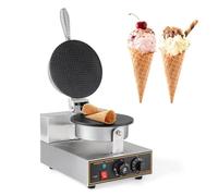 Ice Cream Cone Electric Maker, 1200w Commercial Machine, Stainless Steel Non-Stick Waffles Maker Double Head Egg Roll Mold, For Pizza, Pancakes, Omelets, Egg Rolls Or Omelets