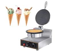 Ice Cream Cone Electric Maker, Commercial 1200W Machine, with Temperature and Time Control, Handle, for Restaurant Bakery Snack Bar Family,Single-110V