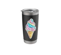 Ice Cream Cone Graphic Sherbet Stainless Steel Insulated Tumbler