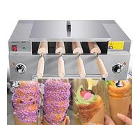 Ice Cream Cone Grill Maker, 3000W Commercial Chimney Cake Roll Oven with Digital Display, Perfect for Bakeries and Street Food Vendors