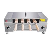 Ice Cream Cone Grill Maker,Commercial Chimney Cake Roll Oven Maker,Chimney Bread Cake Oven,3000W Chimney Toaster Machine,with 4 Rollers,Knob
