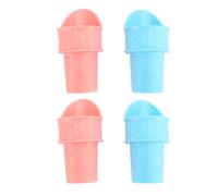 Ice Cream Cone Holder, Ice Cream Holder 4pcs Plastic Small Ice Cream Scoop Reusable Ice Cream Cone Scooper for Scooping Cream Yogurt