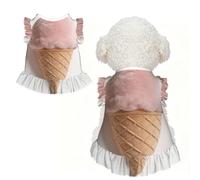 Ice Cream Cone L Pet Apparel for Small Dogs-Cute Summer Outfit for Puppy, Soft Breathable Pet Clothes for Cat