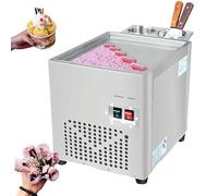 Ice Cream Cone Maker Commercial Rolled Machine, Single Plate with 2 Spatulas for Homemade Frozen Yogurt Gelato, Perfect for Family DIY Desserts