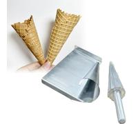 Ice Cream Cone Maker with Waffle Mold, Rapid Prototyping, Comfortable Handle, Aluminium Construction