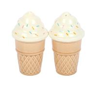 Ice Cream Cone Salt and Pepper Shakers | Quirky Ceramic Tableware | Novelty Gift for Foodies | Summer Picnic Kitchen Decor