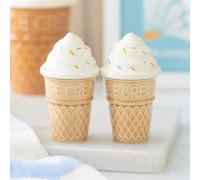 Ice Cream Cone Salt & Pepper Shakers - Fun Summer Kitchen Decor
