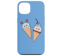 Ice Cream Cones, Cute Kawaii Style Faces Case for iPhone 13