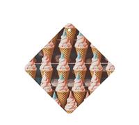 Ice Cream Cones Fifties Time Car Air Fresheners Cards 4 Pcs Long Lasting Car Fresheners Gifts for Men Women Auto Aromatherapy Tablets Hanging Scented Card Rearview Mirror Pendant - Lavender Scent